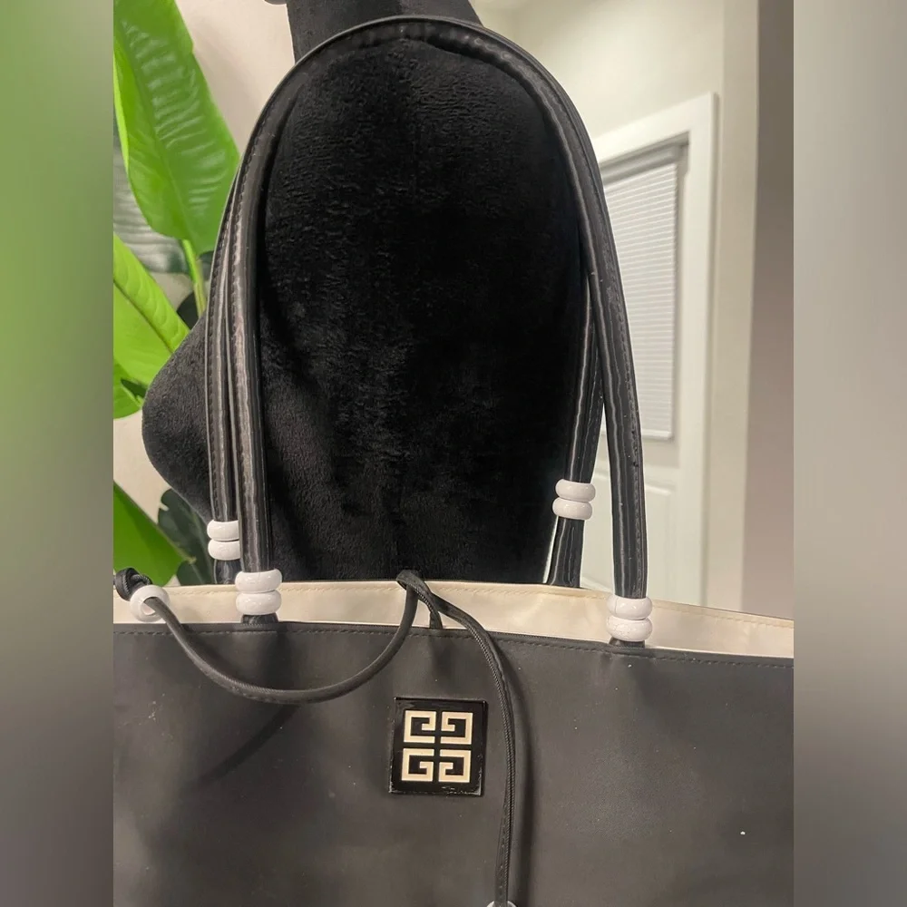 Givenchy parfums canvas nylon tote bag